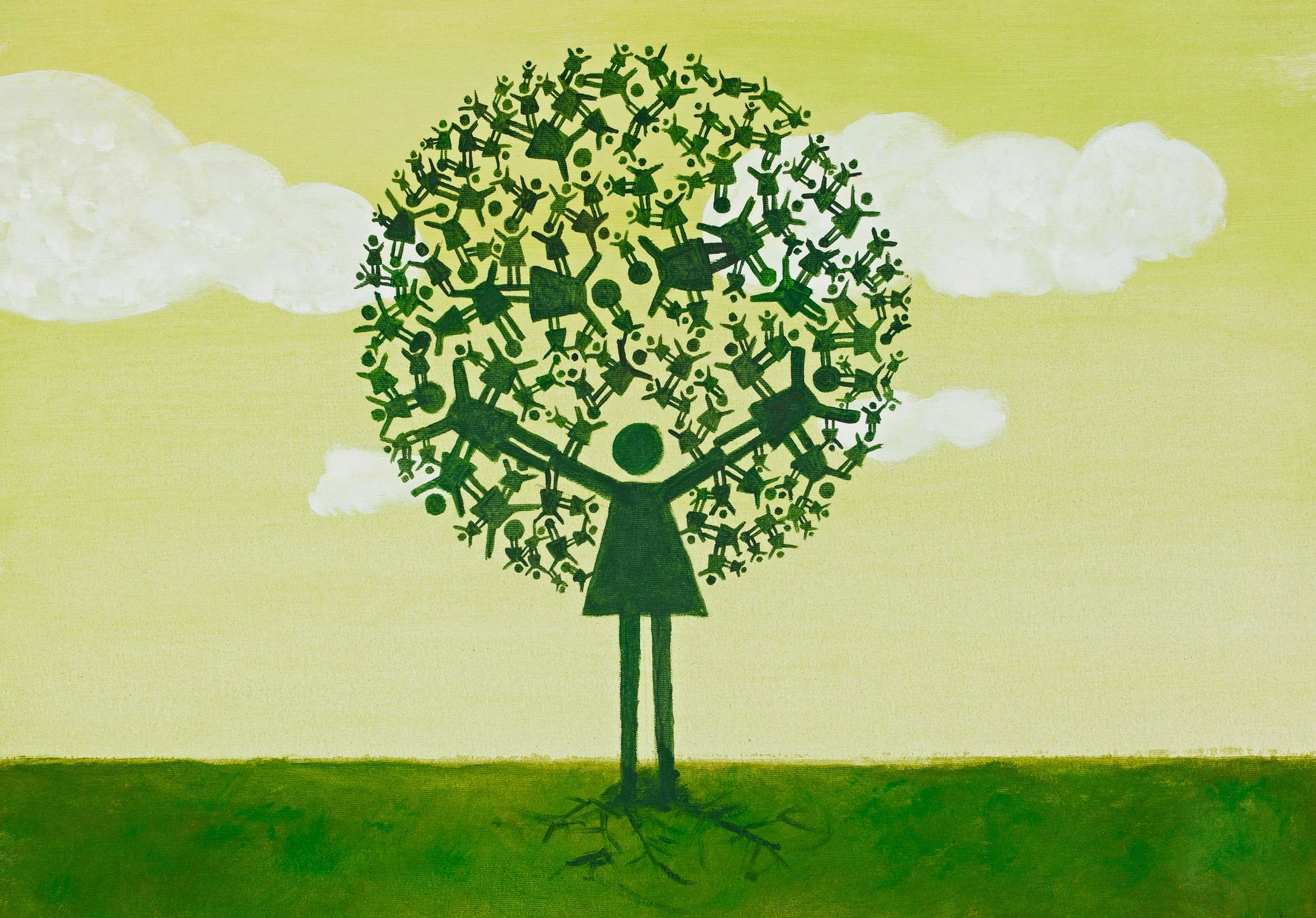 family tree heritage modern